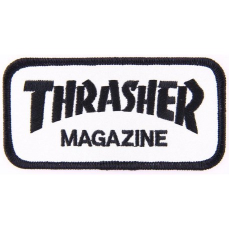 PATCH THRASHER MAG LOGO - BLACK WHITE