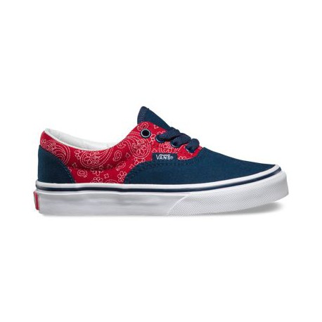 SHOES VANS KIDS ERA - BANDANA CHILI BLUE