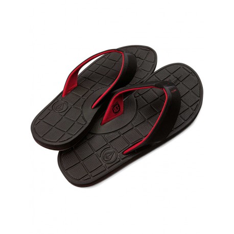 TONG VOLCOM STRYKER SANDAL - BLACK COMBO