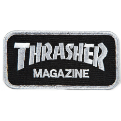 PATCH THRASHER MAG LOGO - GREY BLACK