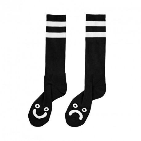 CHAUSSETTES POLAR HAPPY SAD SOCKS - BLACK