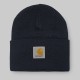 BONNET CARHARTT WIP ACRYLIC WATCH HAT - DARK NAVY BLEU MARINE