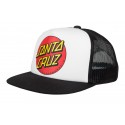 CASQUETTE SANTA CRUZ YOUTH CLASSIC DOT CAP - WHITE BLACK