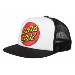 CASQUETTE SANTA CRUZ CLASSIC DOT CAP - WHITE BLACK