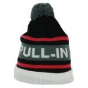 PULL IN BEANIE POM - GREY