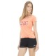 T-SHIRT PICTURE BASEMENT PALM - SALMON