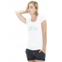 T-SHIRT PICTURE ORGANIC BASEMENT PALM WMN - WHITE