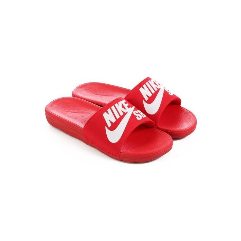 claquette nike rouge homme