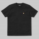 T-SHIRT CARHARTT WIP CHASE - BLACK GOLD
