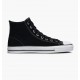 CHAUSSURES CONVERSE CONS CHUCK TAYLOR ALL STAR PRO HI - BLACK BLACK WHITE