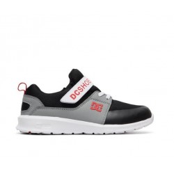 CHAUSSURES DC SHOES HEATHROW PRESTIGE EV KID - BLACK GREY RED