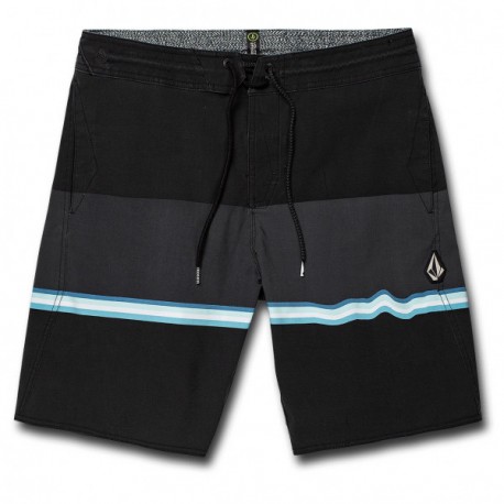 SHORT BOARDSHORT VOLCOM 3 QUARTA STONEY 19" - BLACK 