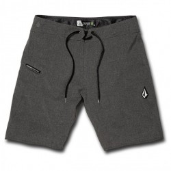 SHORT BOARDSHORT VOLCOM LIDO STATIC MOD 20" - CHARCOAL HEATHER 