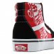 CHAUSSURES VANS SK8-HI JUNIOR - HEEL SCAB BLACK WHITE