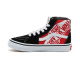 CHAUSSURES VANS SK8-HI JUNIOR - HEEL SCAB BLACK WHITE