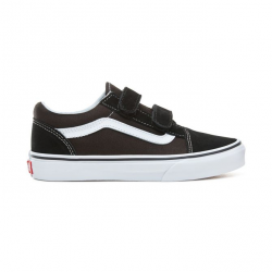 CHAUSSURES VANS OLD SKOOL V JUNIOR - BLACK WHITE