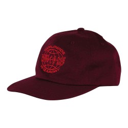 CASQUETTE WELCOME GLOBAL UNSTRUCTURED SNAPBACK - WINE RED