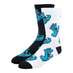 CHAUSSETTES SANTA CRUZ MULTI HAND (PACK DE 2) - BLACK WHITE