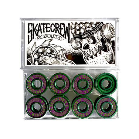 ROULEMENTS SKATECREW ROBOLIZED SWISS - GREEN