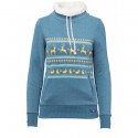 SWEAT PICTURE W - JUNIE - PETROL BLUE 