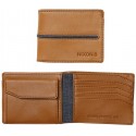 PORTEFEUILLE NIXON COASTAL ARC COIN W - TAN