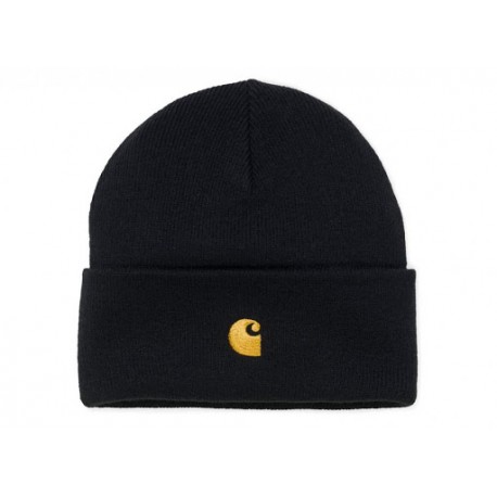 BONNET CARHARTT WIP CHASE BEANIE - BLACK GOLD