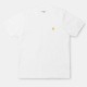 T-SHIRT CARHARTT WIP CHASE - WHITE GOLD