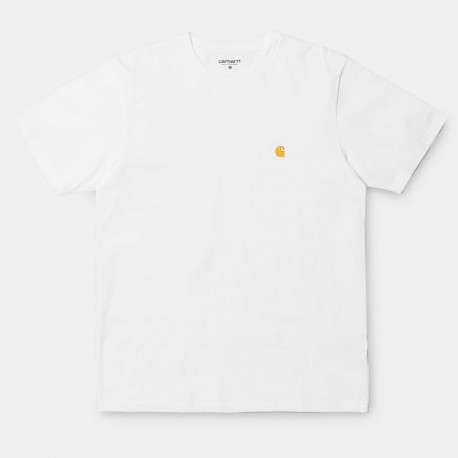 T-SHIRT CARHARTT WIP CHASE - WHITE GOLD