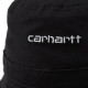 BOB CARHARTT WIP SCRIP BUCKET HAT - BLACK WHITE