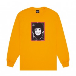 T-SHIRT LS HOCKEY NO FACE - BRIGHT GOLD