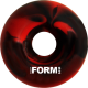 ROUES NAKED FORM WHEELS SWIRL RED BLACK - 52MM