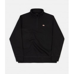 SWEAT DICKIES OAKPORT QUARTERZIP - BLACK 