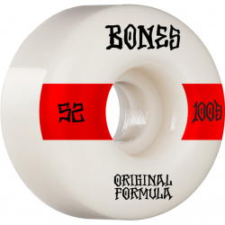 ROUES BONES 100'S 52MM V4 - WHITE