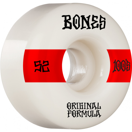 ROUES BONES 100'S 52MM V4 - WHITE