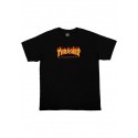 T-SHIRT THRASHER YOUTH FLAME LOGO - BLACK