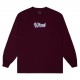 T-SHIRT WKND AIRBRUSH LS - MAROON 