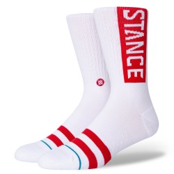 CHAUSSETTES STANCE OG - WHITE RED