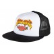 CASQUETTE SANTA CRUZ TRUCKER MUERTE MESHBACK - WHITE BLACK