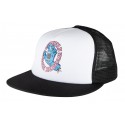 CASQUETTE SANTA CRUZ SCREAMING HAND SCREAM MESHBACK - WHITE BLACK