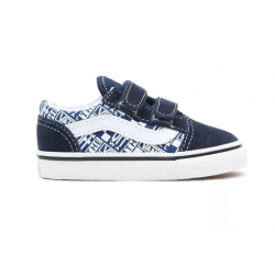 CHAUSSURES VANS OLD SKOOL ENFANT V OFF THE WALL - DRESS BLUE TRUE WHITE