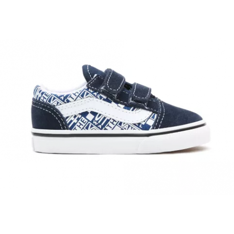 CHAUSSURES VANS OLD SKOOL V OFF THE WALL - DRESS BLUE TRUE WHITE