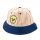 BON PASSPORT OLIVE STRIPE 6 PANEL BUCKET - NAVY