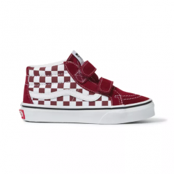 CHAUSSURES VANS SK8 MID REISSUE V ENFANT - POMEGRANATE TRUE WHITE