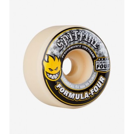 ROUES SPITFIRE FORMULA FOUR F4 CONICAL FULL 99D YELLOW PRINT - 52MM