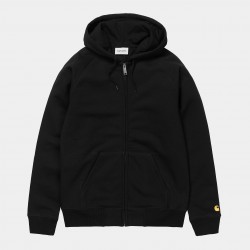 SWEAT CARHARTT WIP HOODED CHASE ZIP - BLACK GOLD