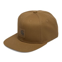 CASQUETTE CARHARTT WIP LOGO CAP - HAMILTON BROWN