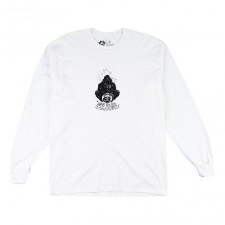 T-SHIRT WELCOME CRYSTAL BASIC LS TEE - WHITE