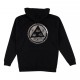 SWEAT WELCOME TALI CHAIN PULLOVER HOODIE - BLACK SILVER FOIL