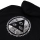 SWEAT WELCOME TALI CHAIN PULLOVER HOODIE - BLACK SILVER FOIL