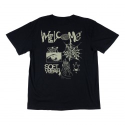 T-SHIRT WELCOME WEBBED GARMENT-DYED TEE - BLACK